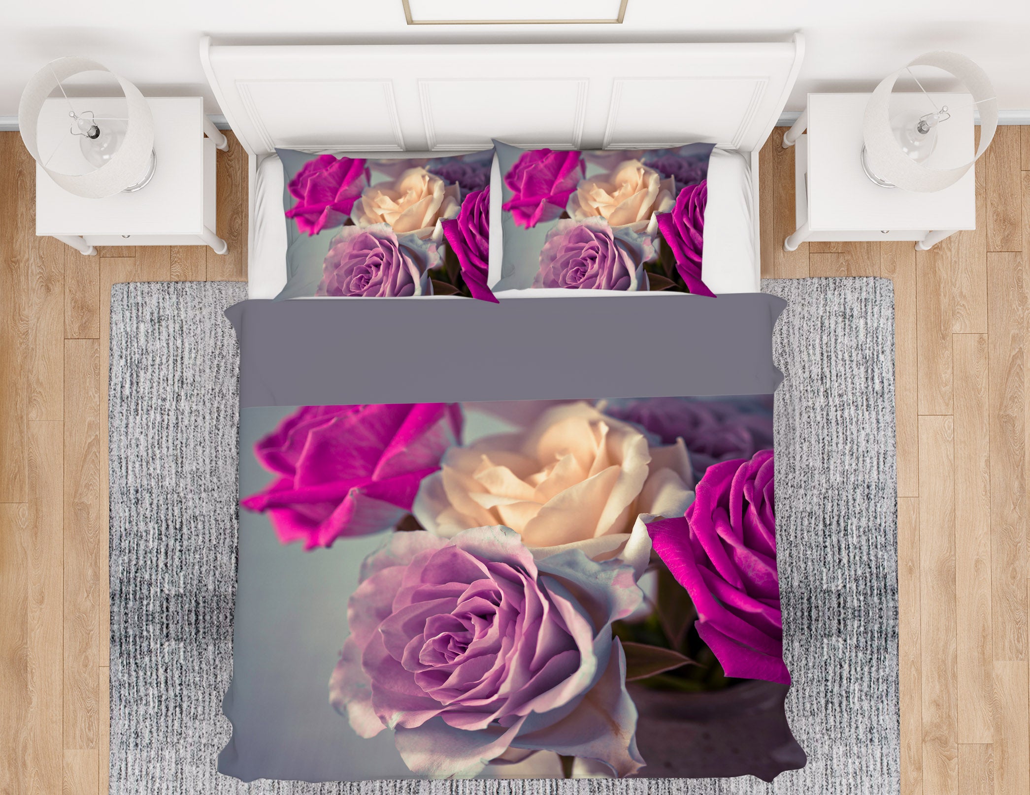 3D Blooming Rose 1010 Assaf Frank Bedding Bed Pillowcases Quilt