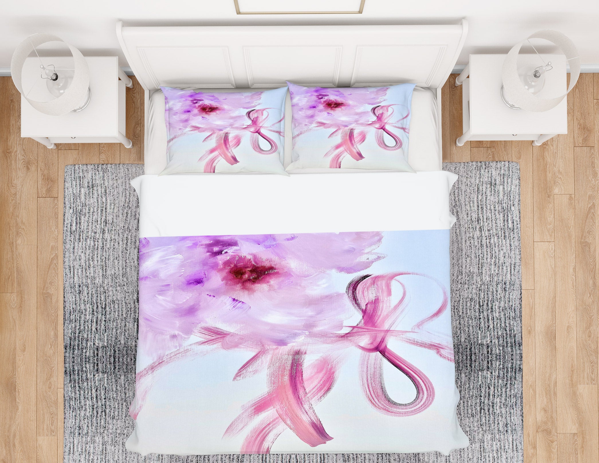 3D Pink Purple Flower 480 Skromova Marina Bedding Bed Pillowcases Quilt