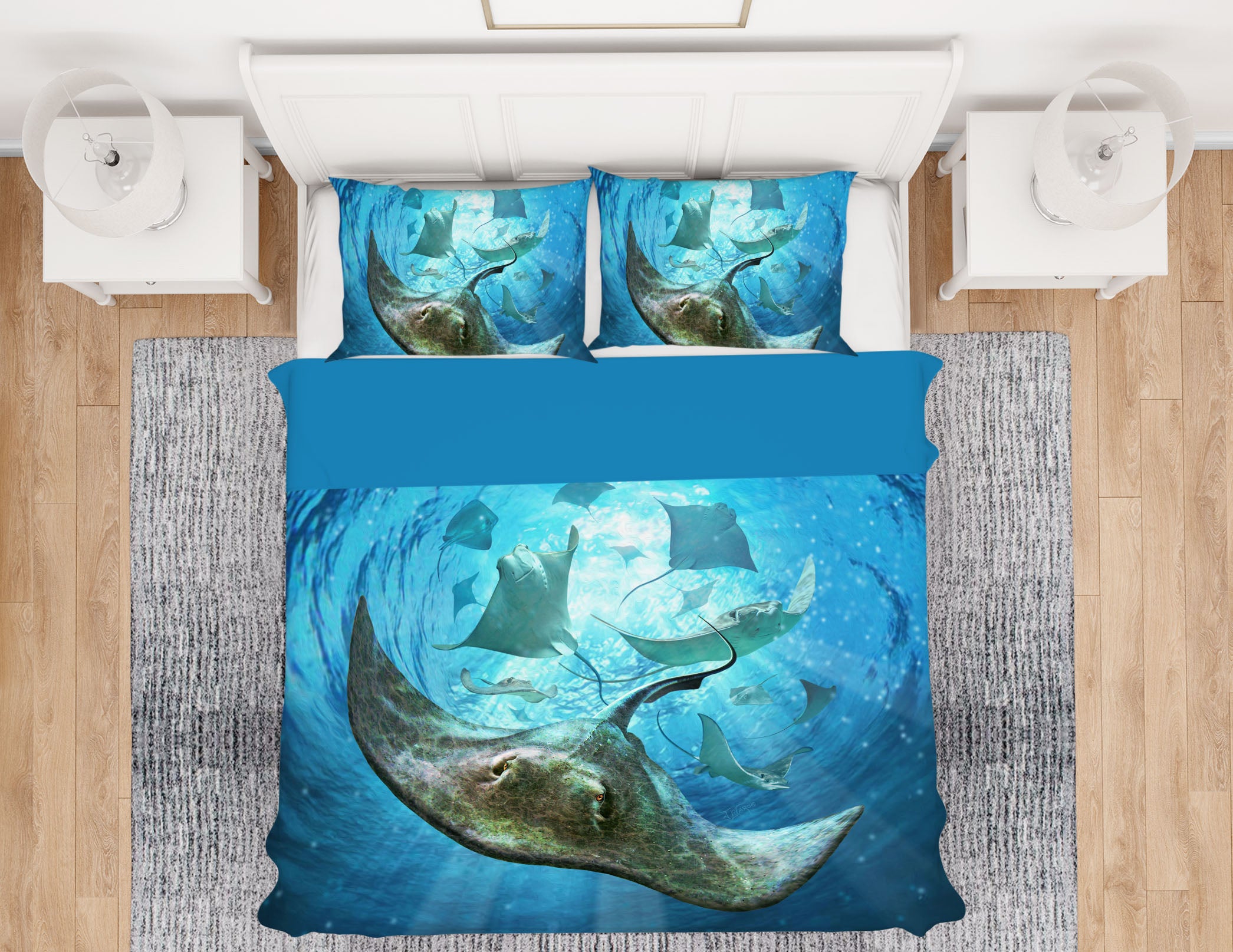 3D Sea Animals 18071 Jerry LoFaro bedding Bed Pillowcases Quilt