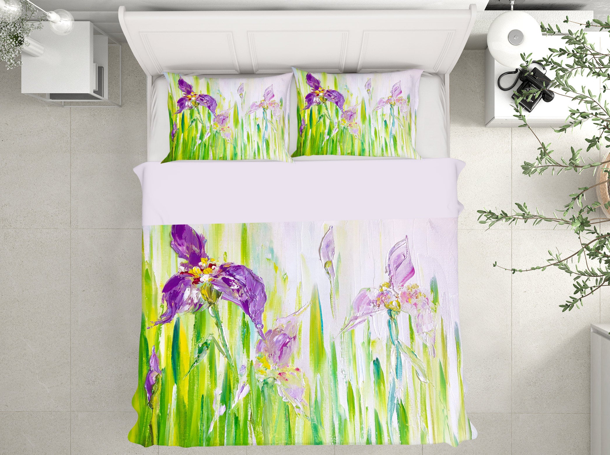 3D Purple Flower 449 Skromova Marina Bedding Bed Pillowcases Quilt