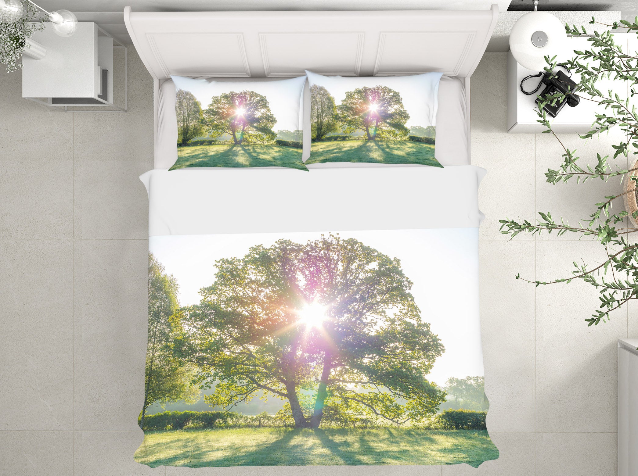 3D Sunshine Lawn Tree 8648 Assaf Frank Bedding Bed Pillowcases Quilt