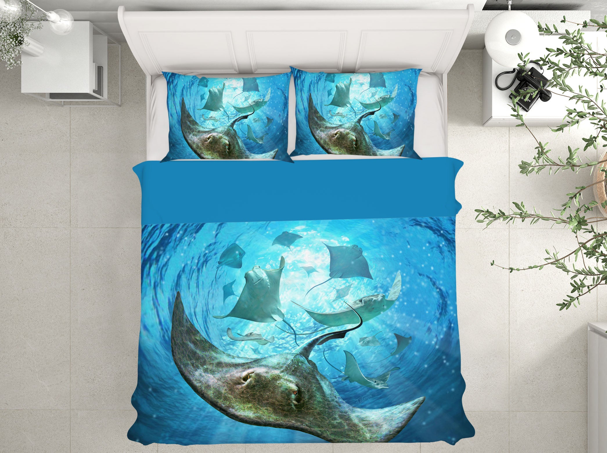 3D Sea Animals 18071 Jerry LoFaro bedding Bed Pillowcases Quilt