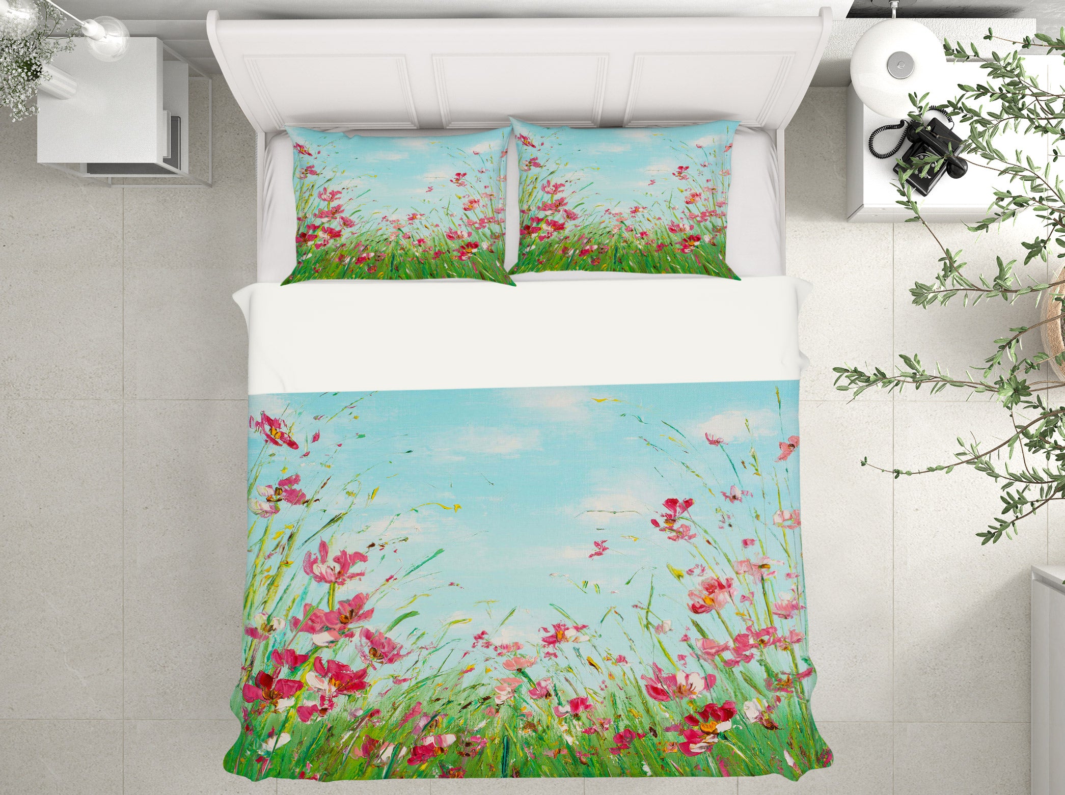 3D Pink Flower 509 Skromova Marina Bedding Bed Pillowcases Quilt