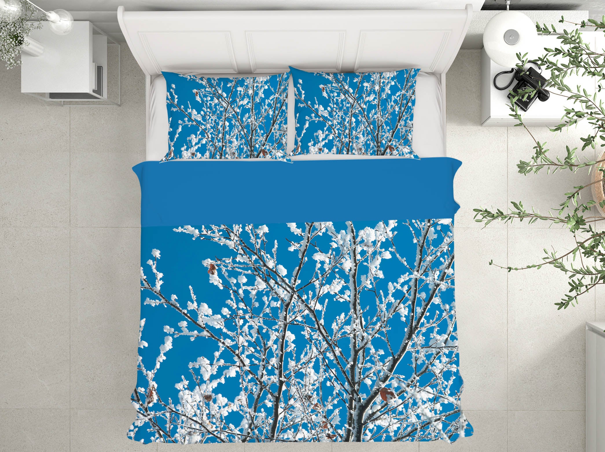 3D Snow Tree 1007 Assaf Frank Bedding Bed Pillowcases Quilt