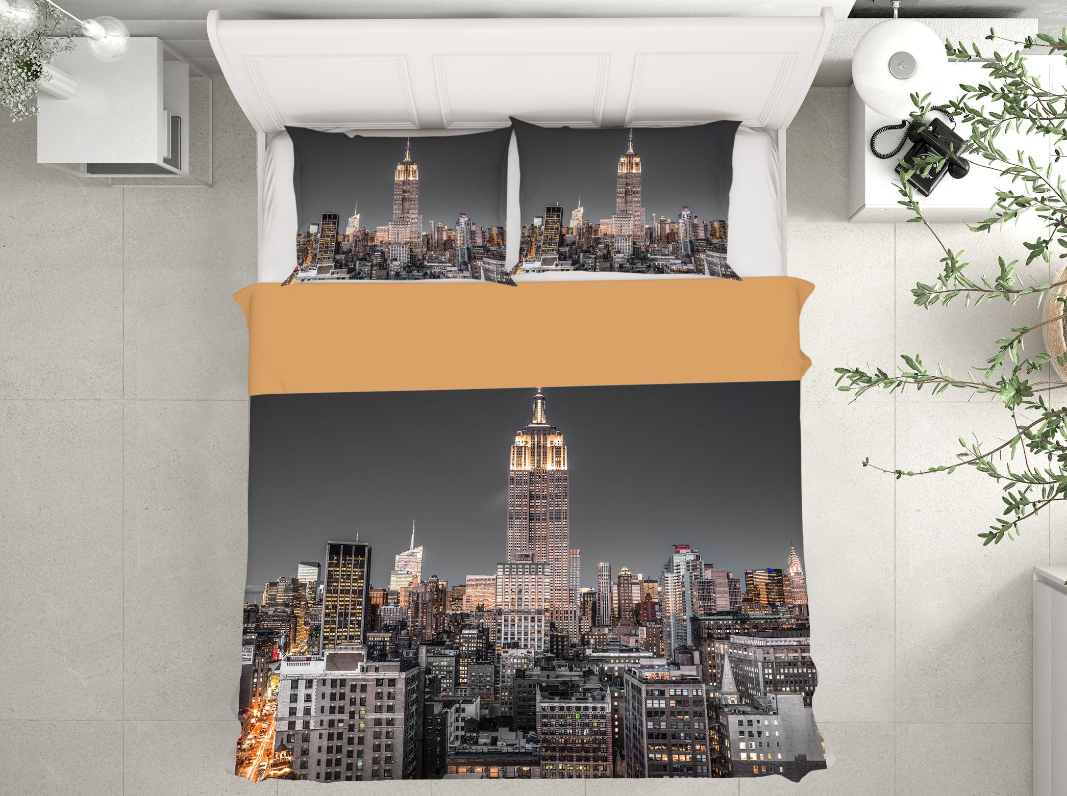 3D Night New York 1019 Assaf Frank Bedding Bed Pillowcases Quilt