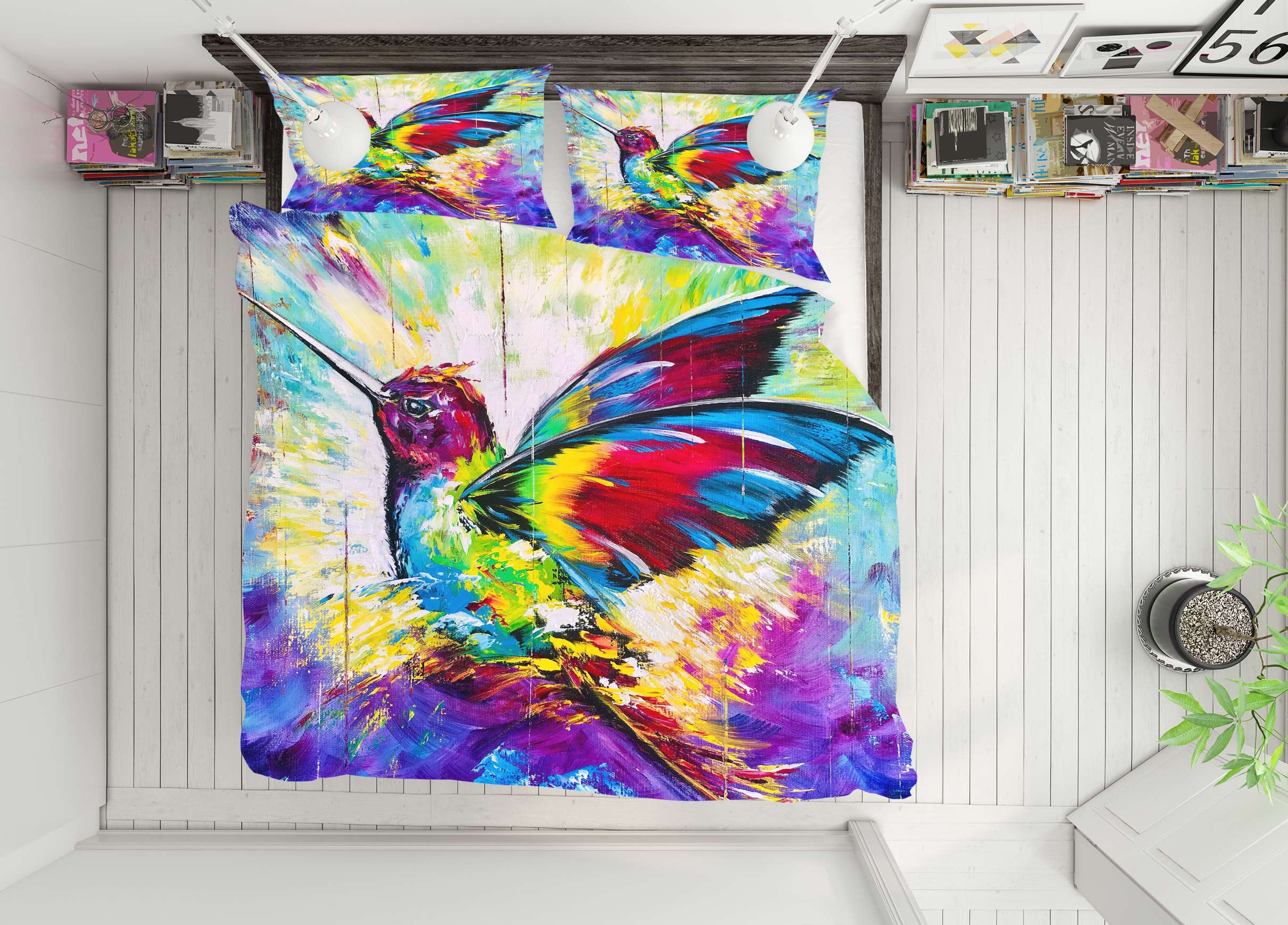 3D Colorful Bird 459 Skromova Marina Bedding Bed Pillowcases Quilt