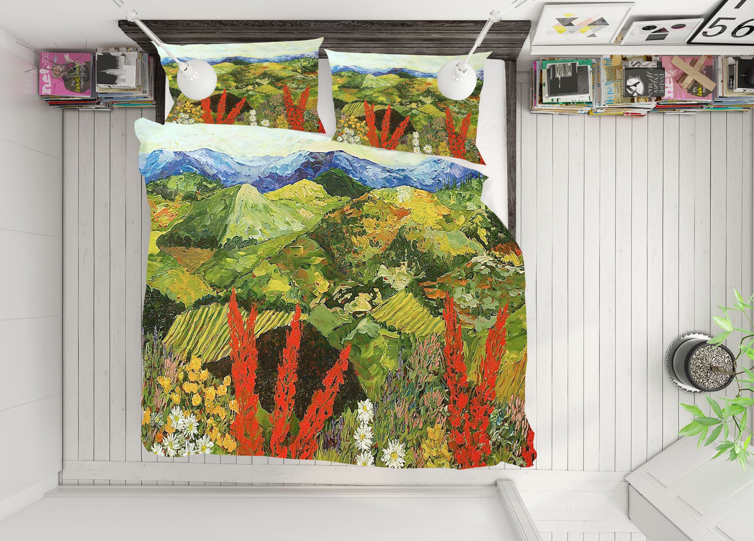 3D Hillside Woods 1016 Allan P. Friedlander Bedding Bed Pillowcases Quilt