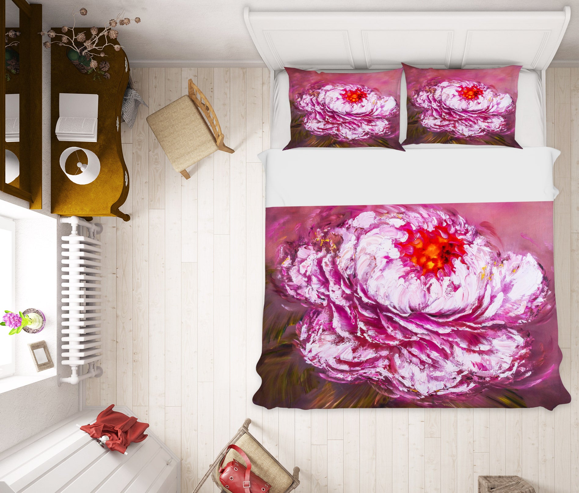 3D Pink Flower 447 Skromova Marina Bedding Bed Pillowcases Quilt