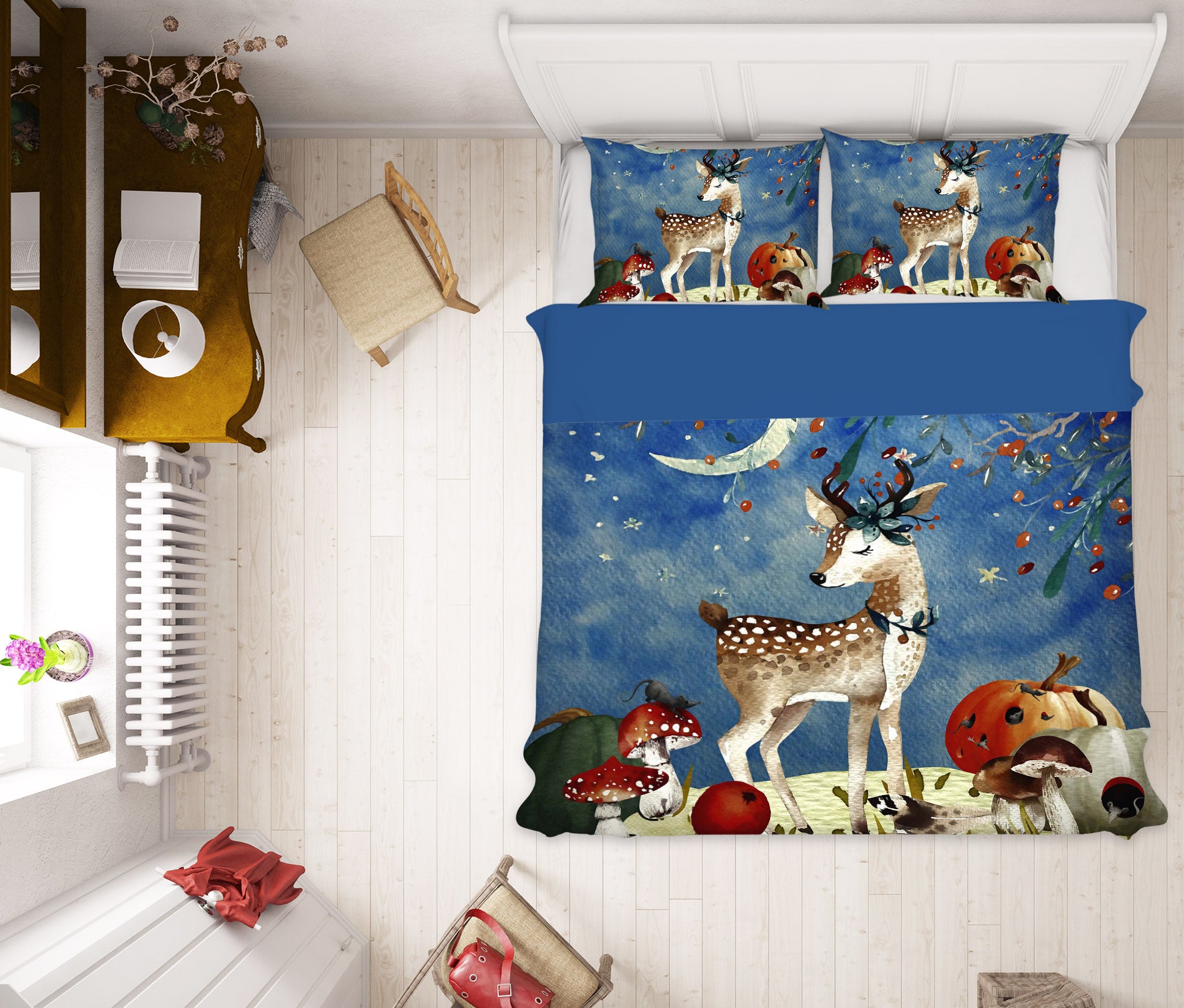 3D Sika Deer 18120  Uta Naumann Bedding Bed Pillowcases Quilt