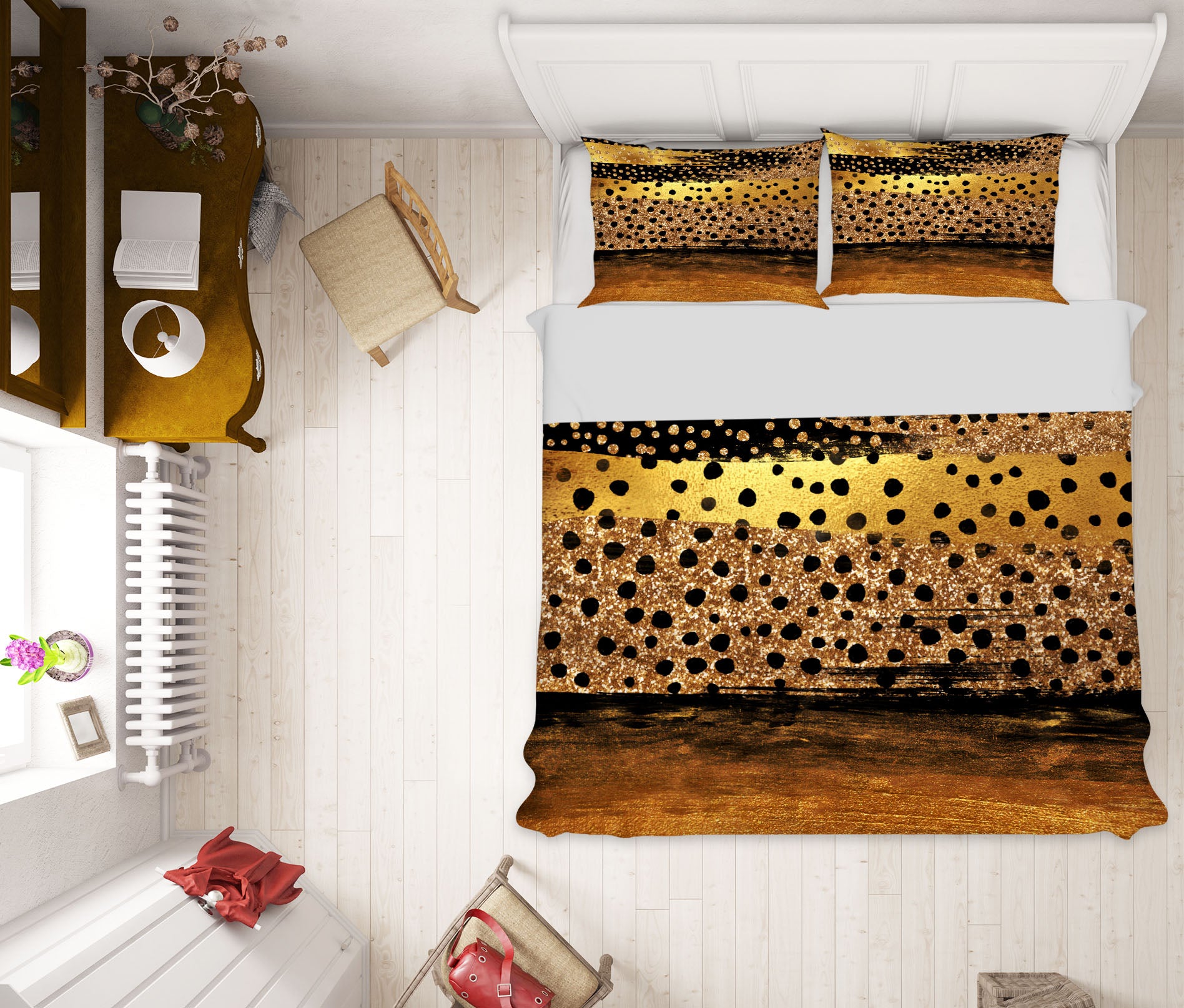 3D Brown Small Dot 18145 Uta Naumann Bedding Bed Pillowcases Quilt