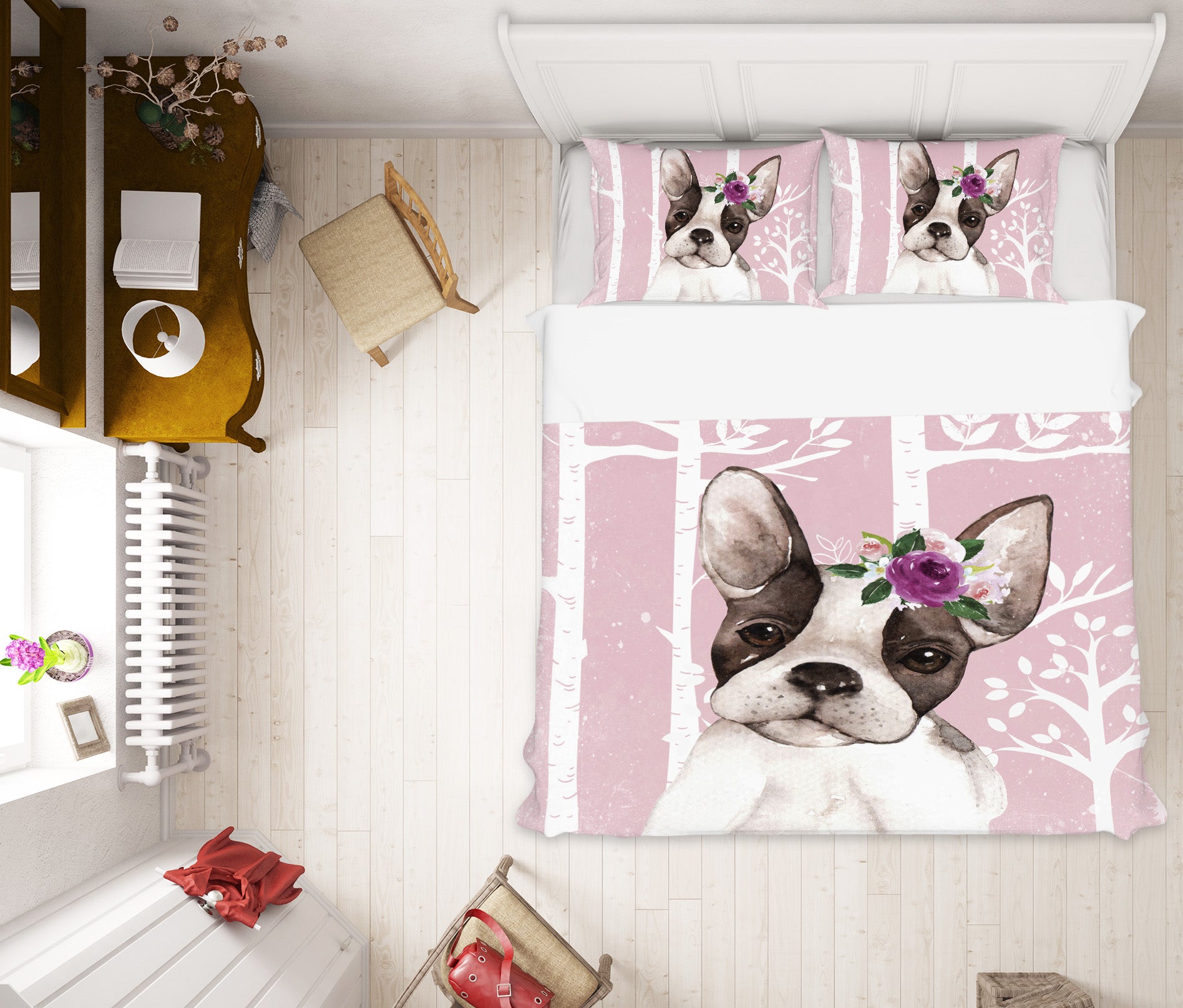 3D Bulldog 18125 Uta Naumann Bedding Bed Pillowcases Quilt