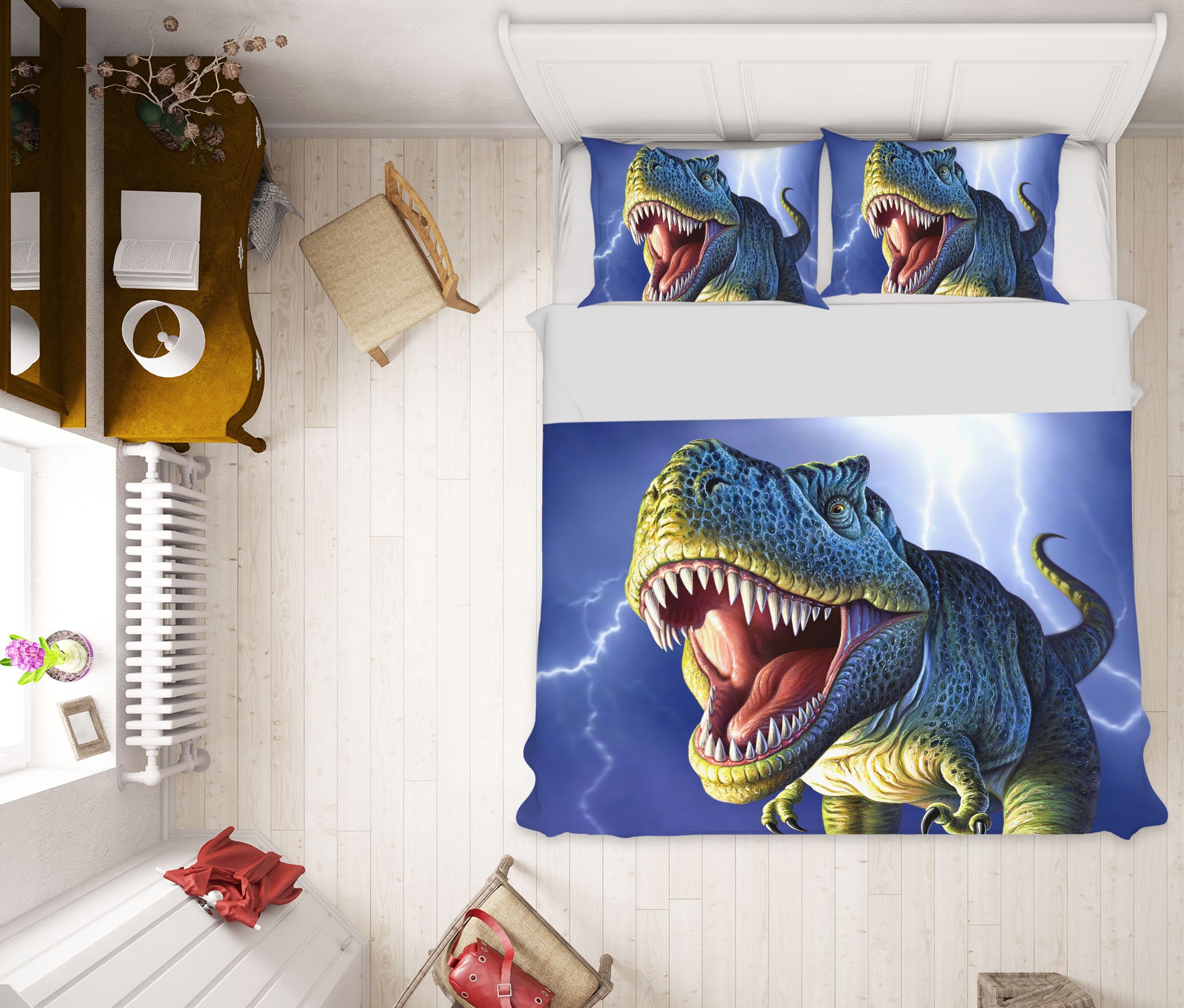 3D Lightning Rex 18064 Jerry LoFaro bedding Bed Pillowcases Quilt