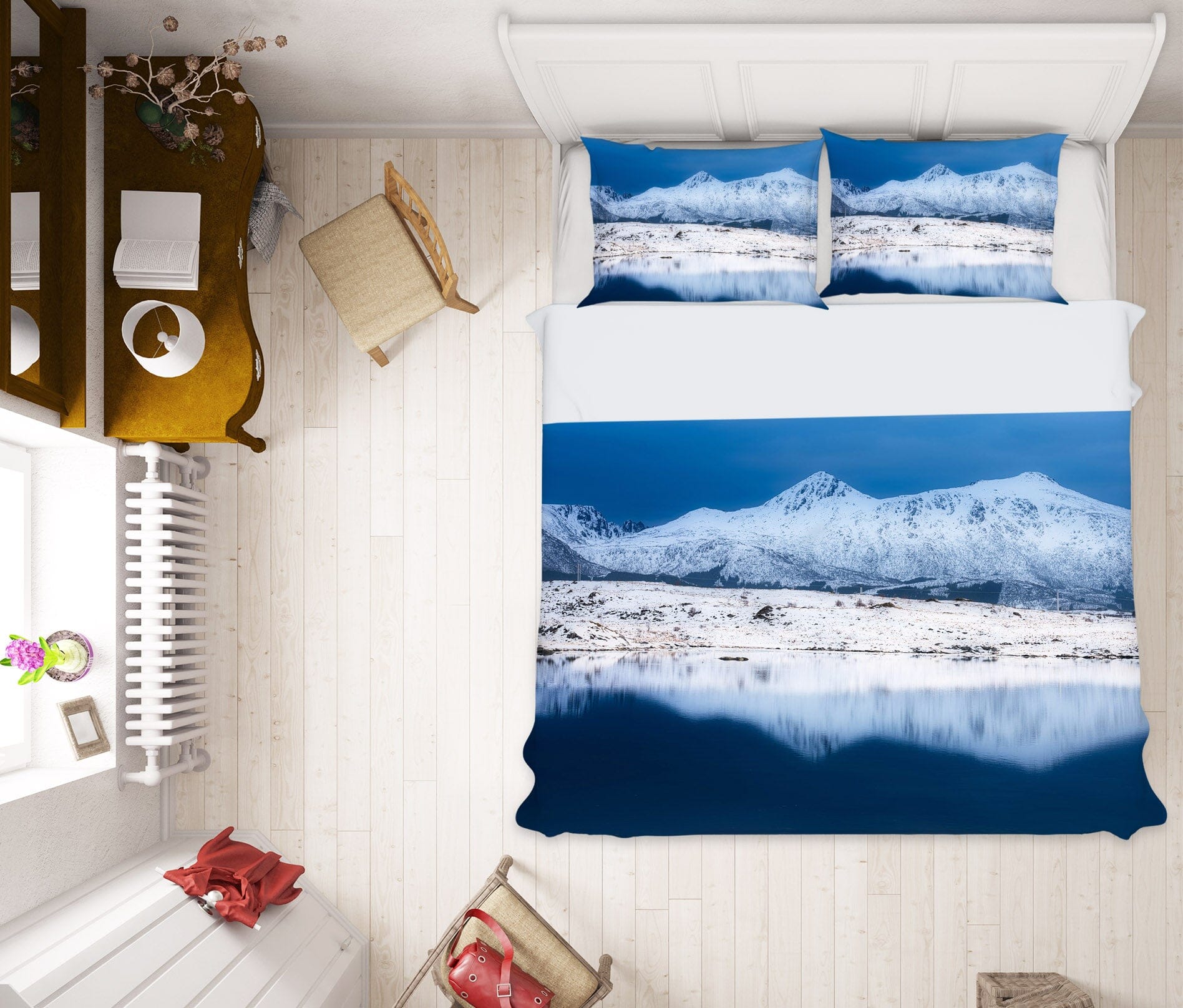 3D Snow Mountain 2160 Marco Carmassi Bedding Bed Pillowcases Quilt Quiet Covers AJ Creativity Home 