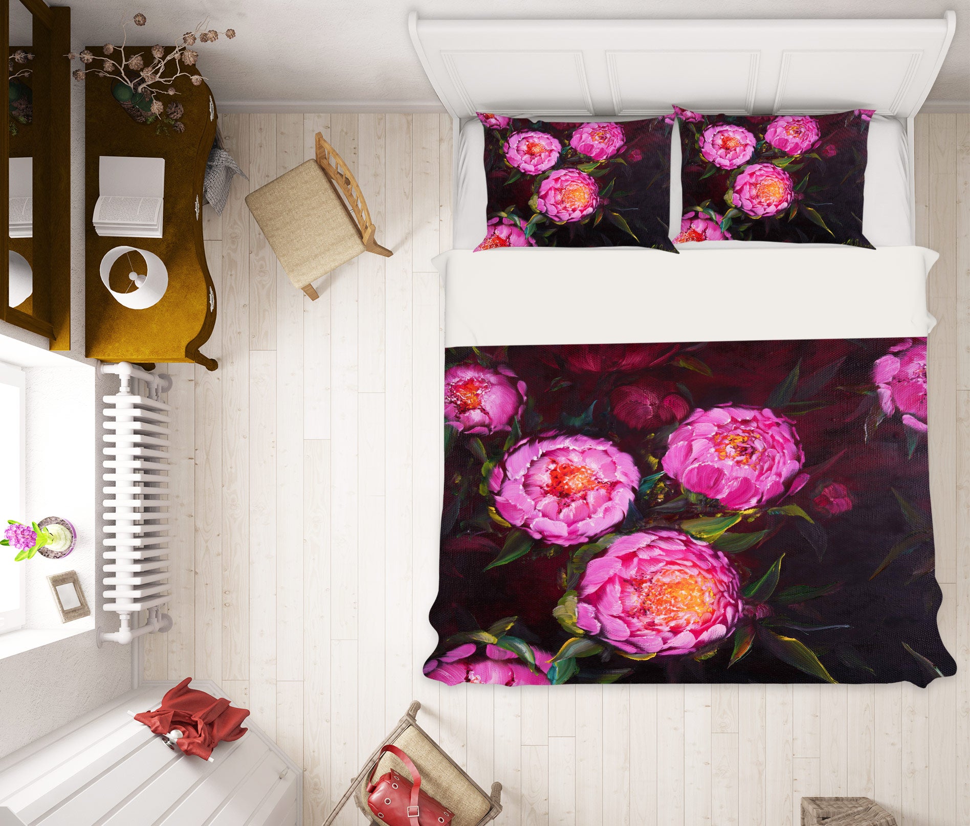 3D Pink Flower 431 Skromova Marina Bedding Bed Pillowcases Quilt