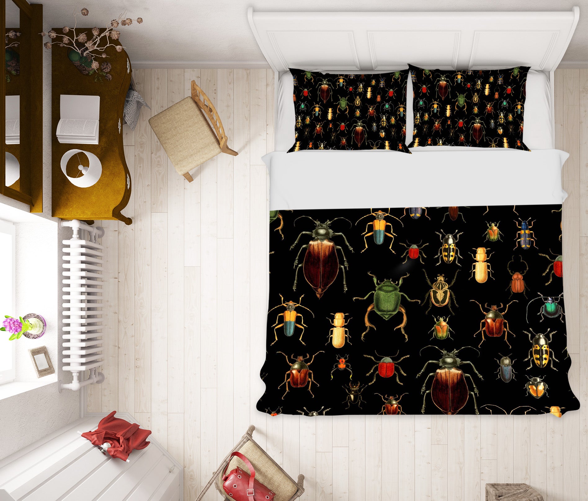 3D Insect Specimen 121 Uta Naumann Bedding Bed Pillowcases Quilt