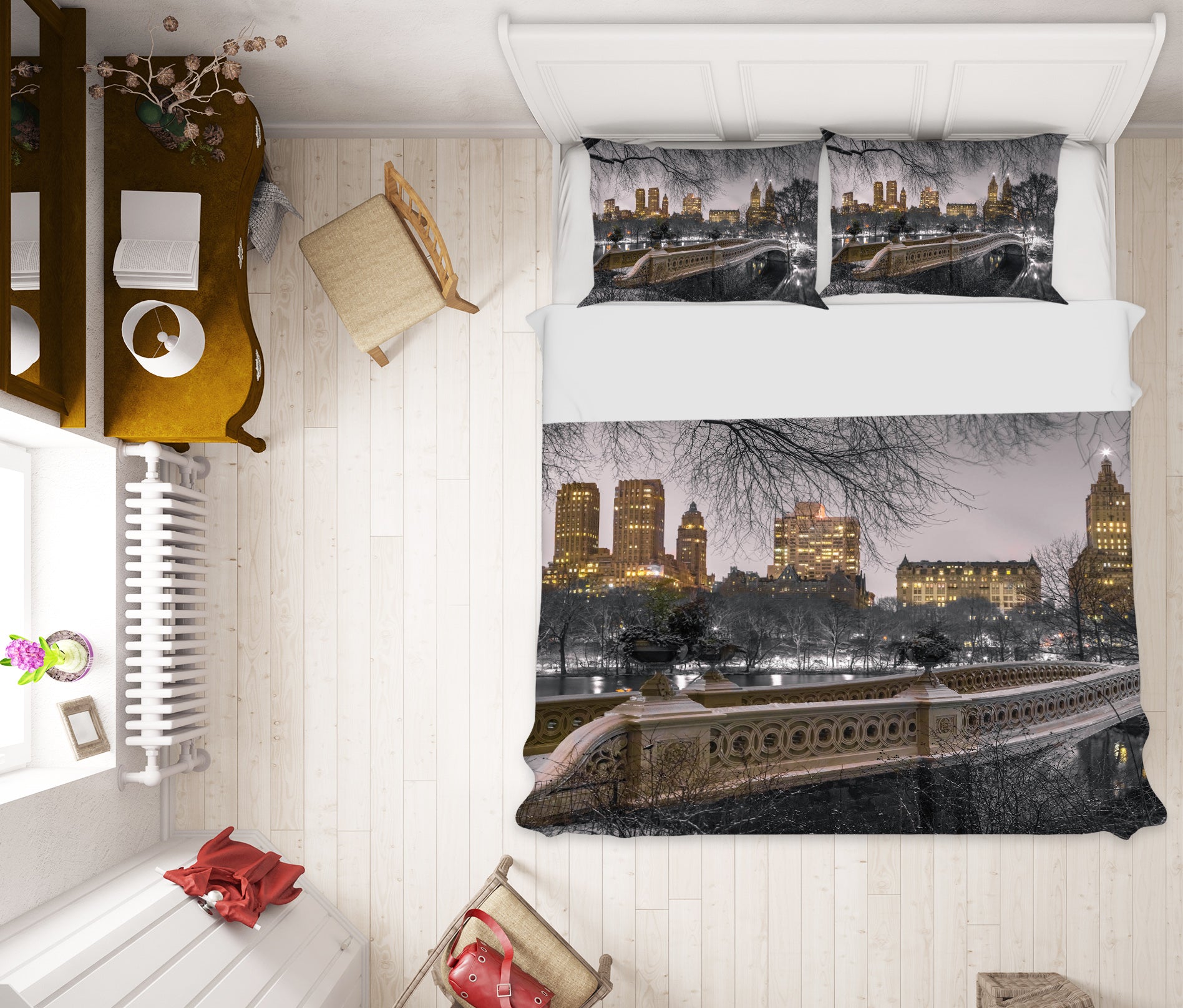 3D City Bridge 85125 Assaf Frank Bedding Bed Pillowcases Quilt