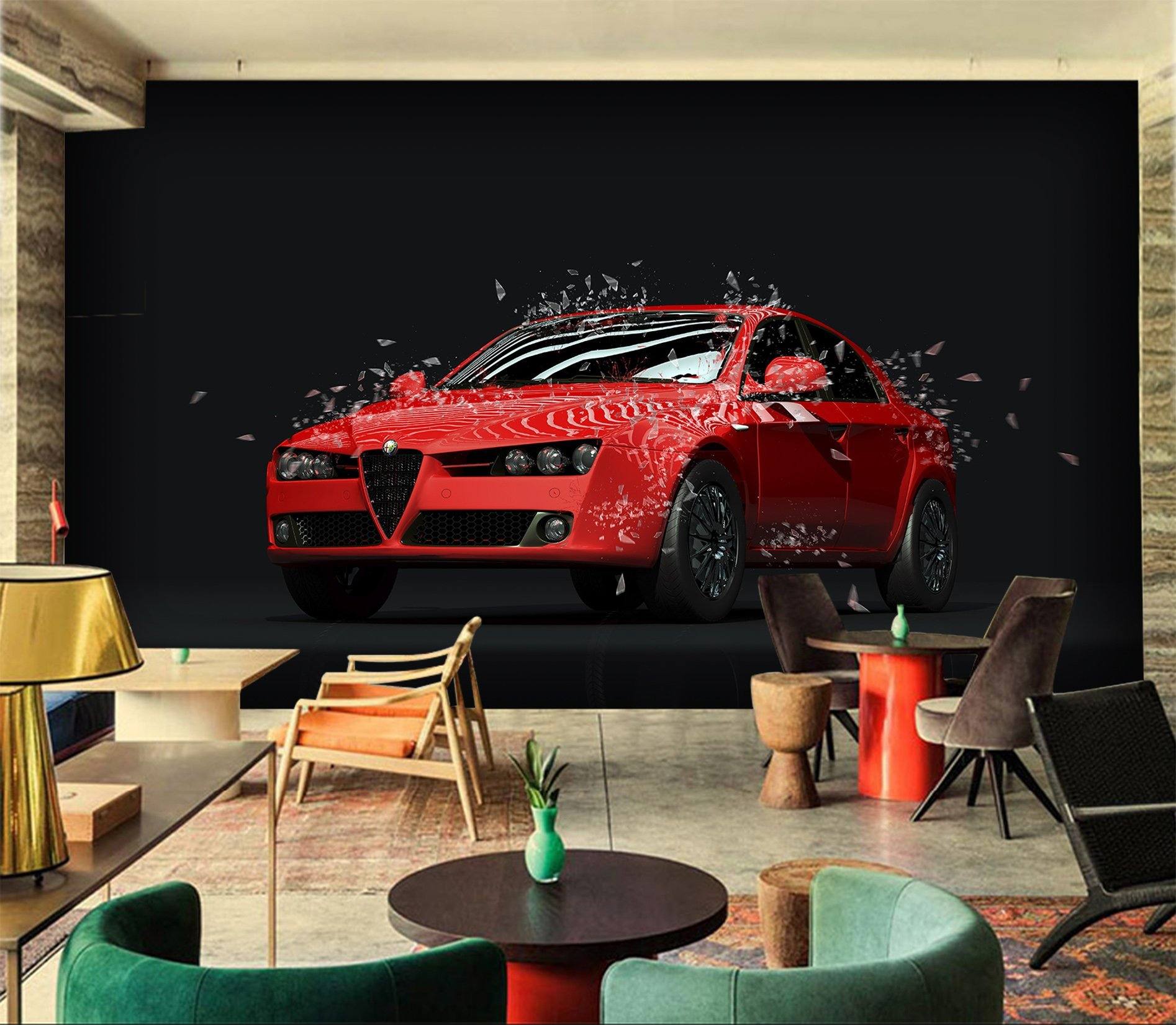 3D Car 937 Vehicle Wall Murals Wallpaper AJ Wallpaper 2 