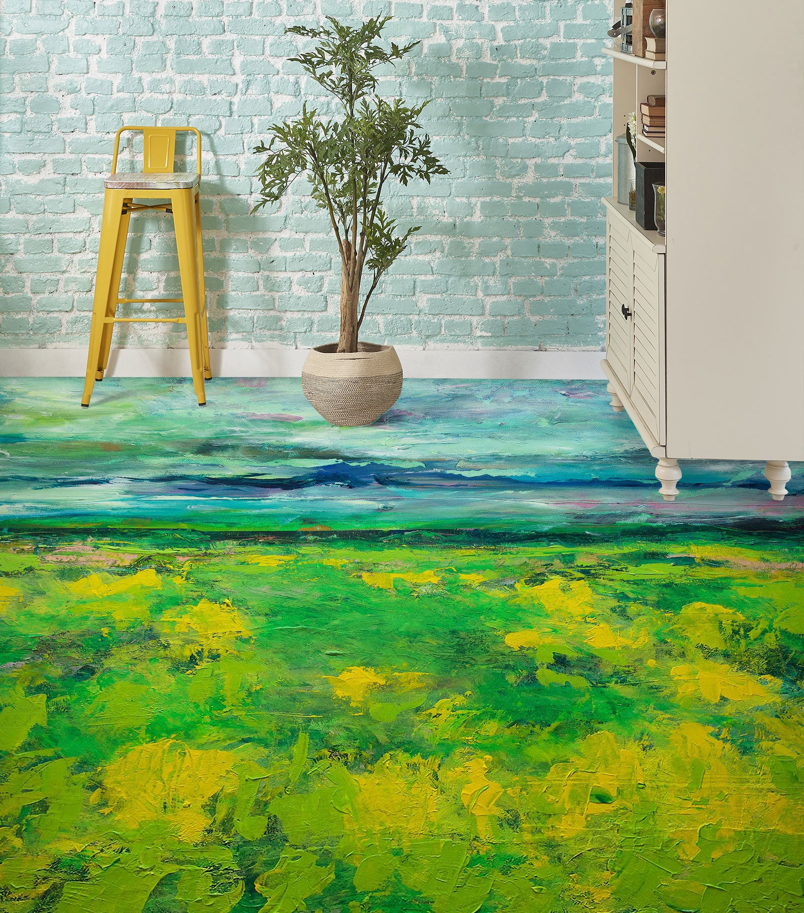 3D Green Grass 9664 Allan P. Friedlander Floor Mural