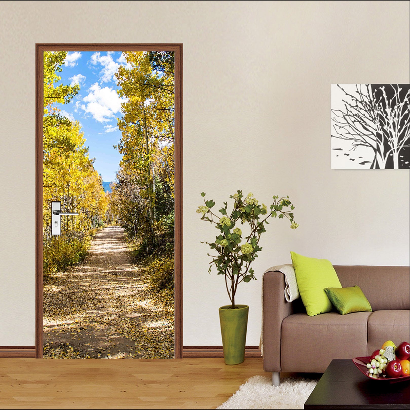 3D Forest 21146 Door Mural