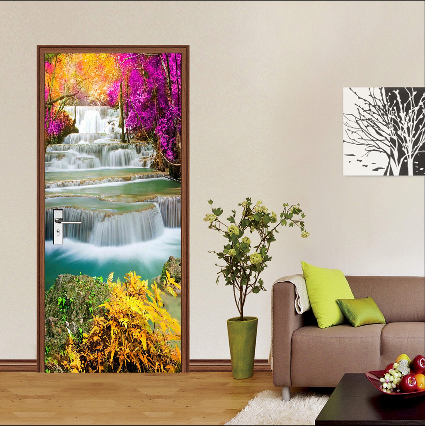 3D Waterfall 24099 Door Mural