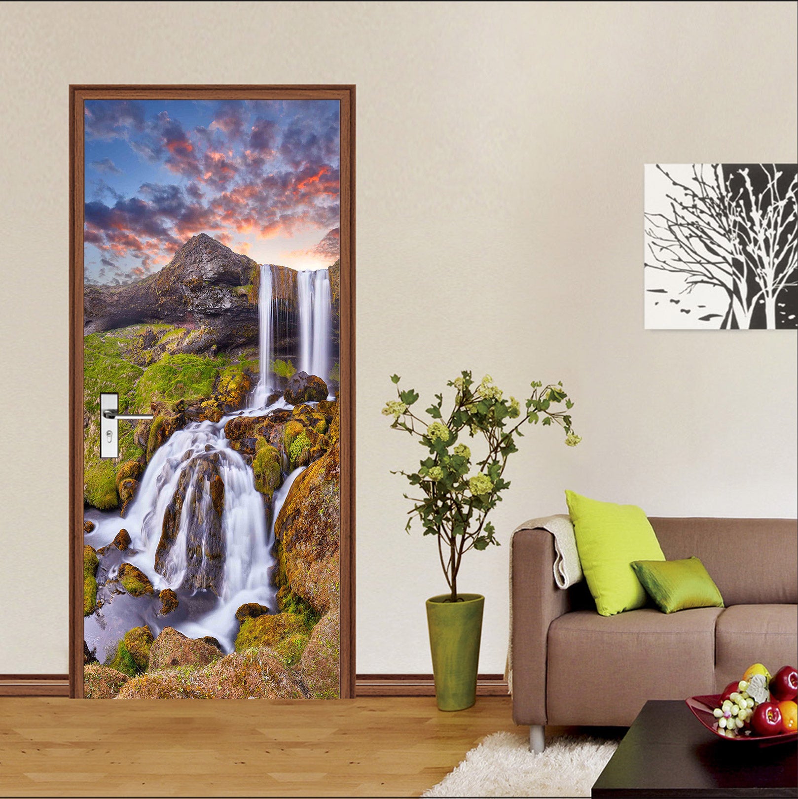 3D Running Water 24178 Door Mural