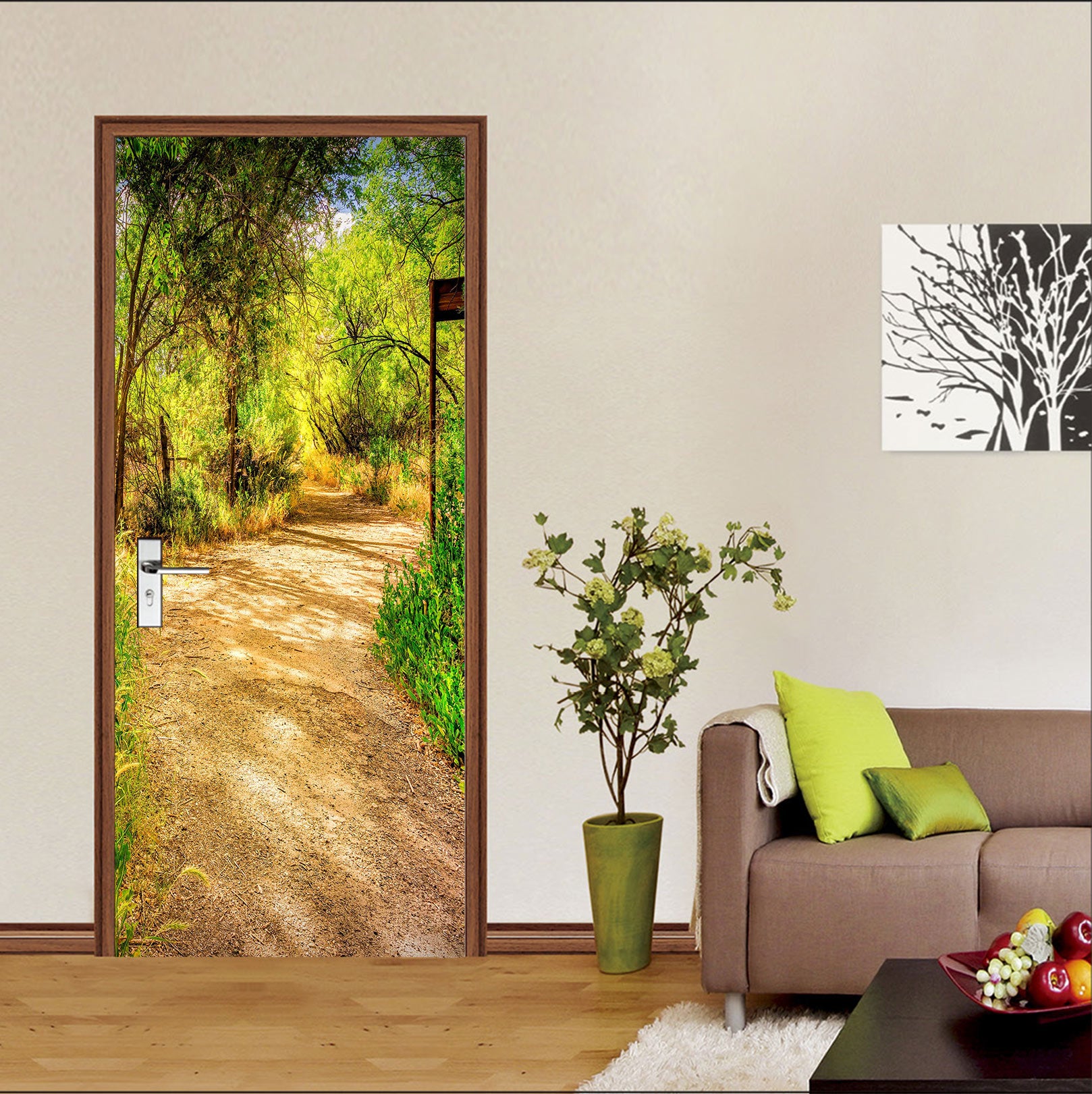 3D Path Trees 10848 Beth Sheridan Door Mural