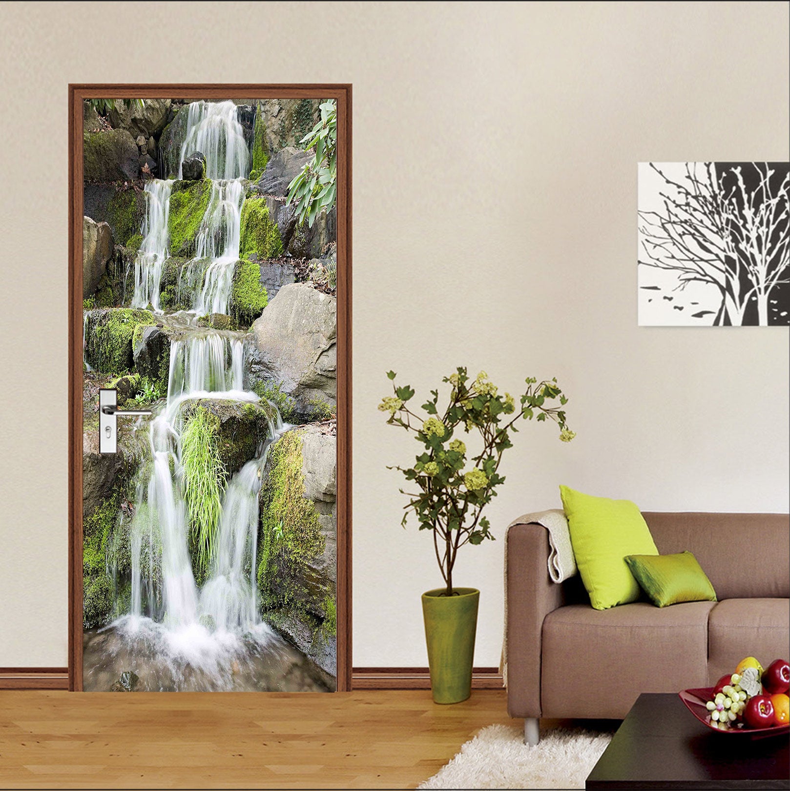 3D Stone Water 25058 Door Mural