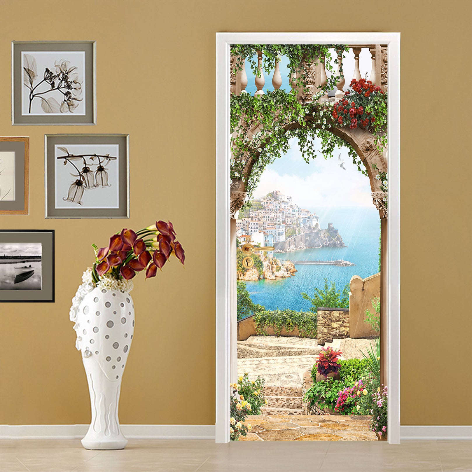 3D Island Door 22084 Door Mural