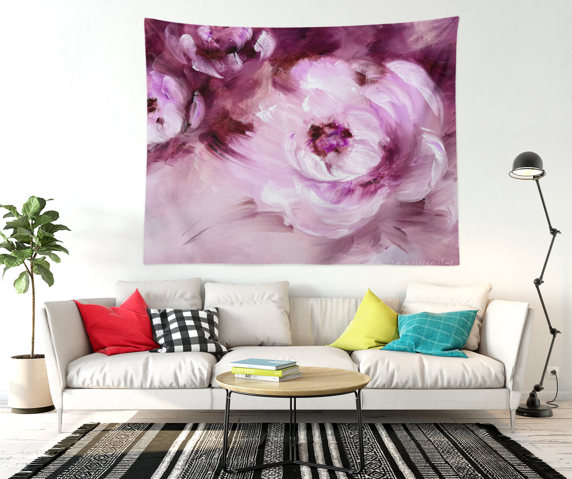 3D Flower Print 3451 Skromova Marina Tapestry Hanging Cloth Hang