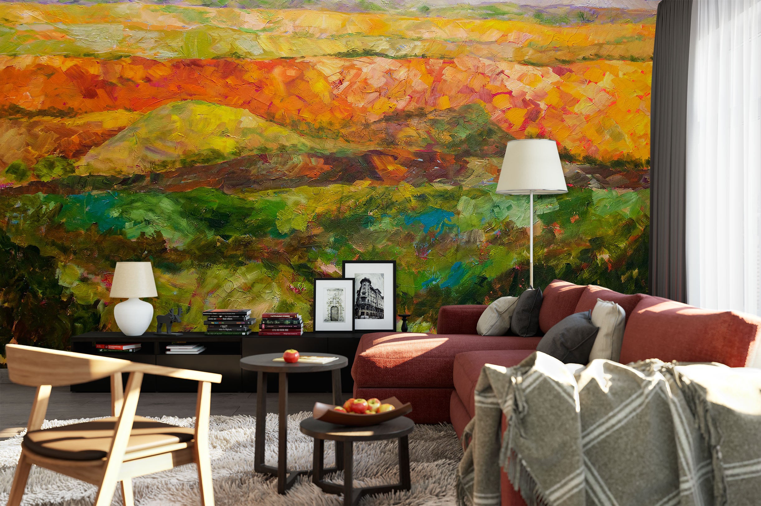 3D Canyon Ridge 238 Allan P. Friedlander Wall Mural Wall Murals