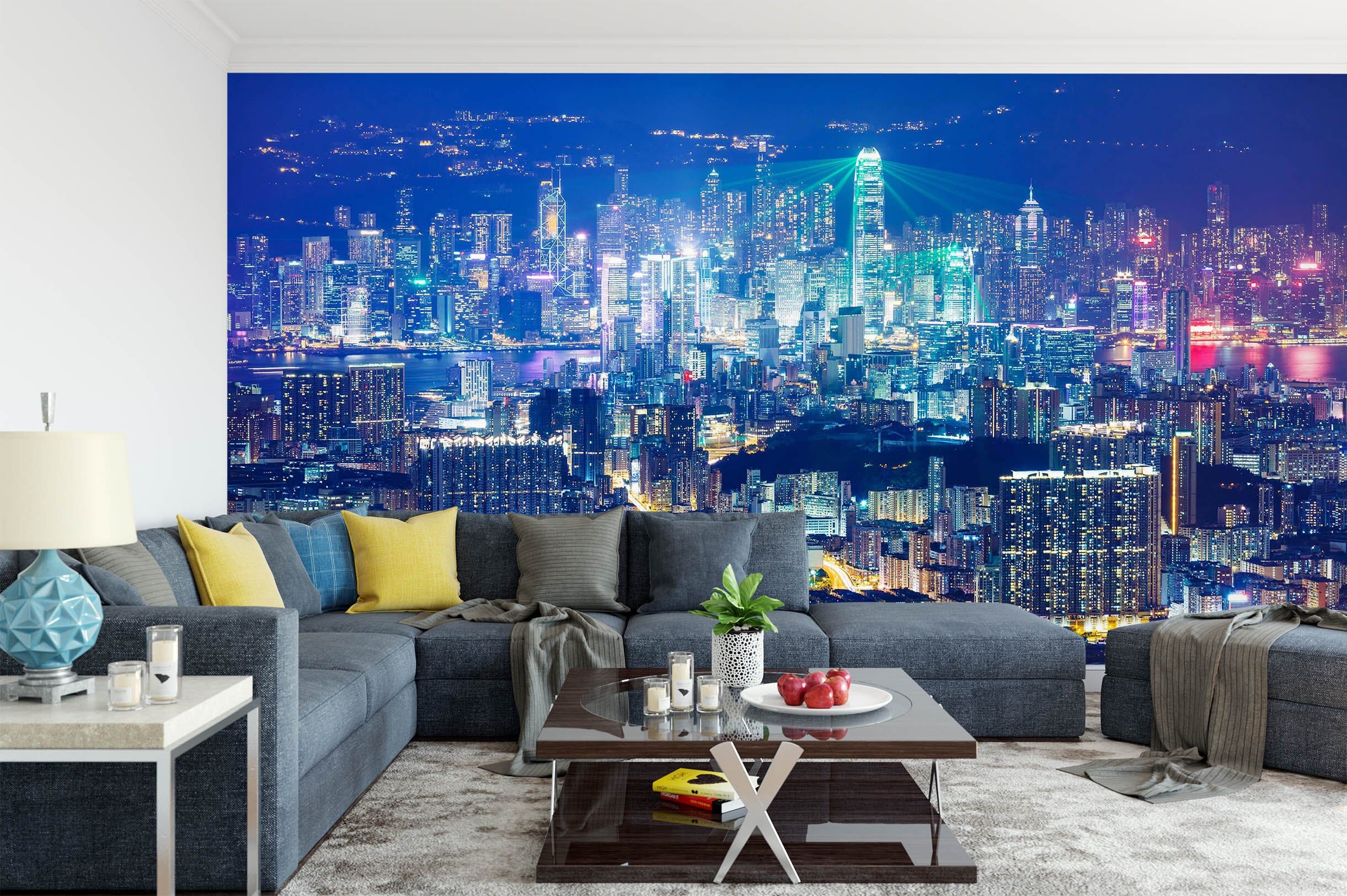 3D City Night 1454 Wall Murals Wallpaper AJ Wallpaper 2 