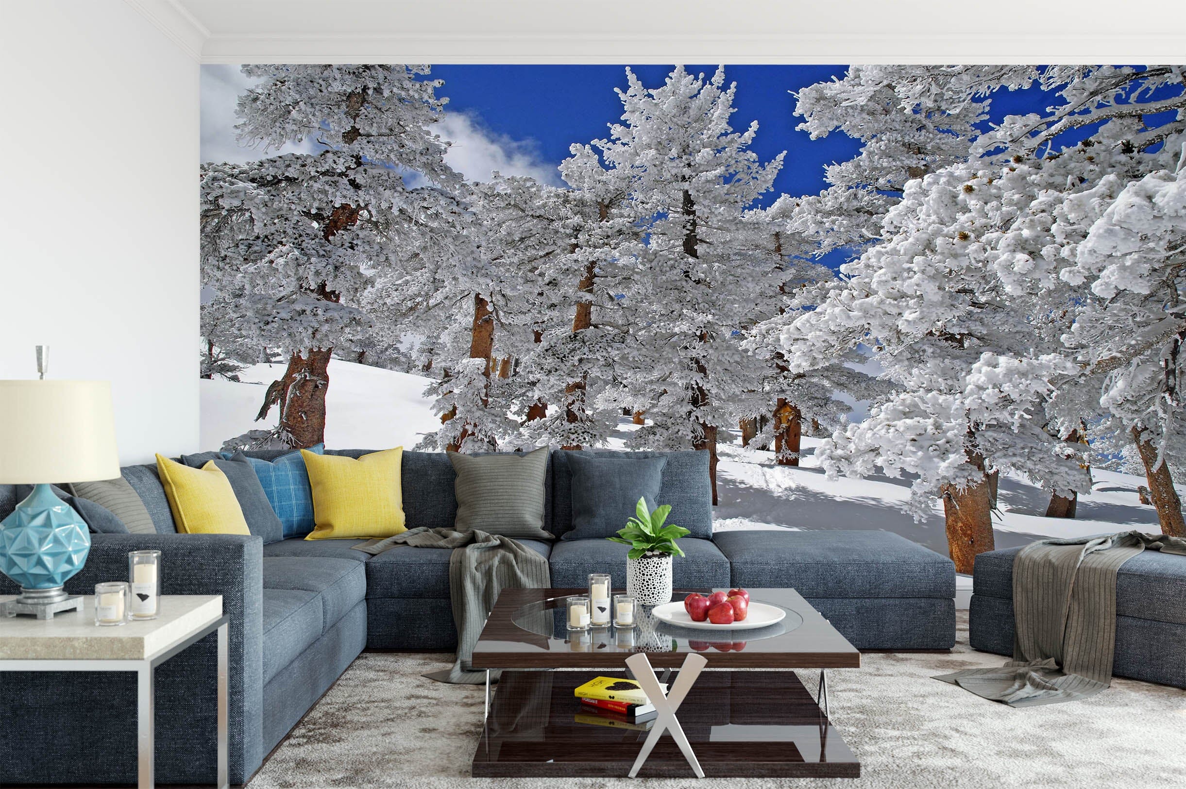 3D Snow Scene 1515 Wall Murals Wallpaper AJ Wallpaper 2 