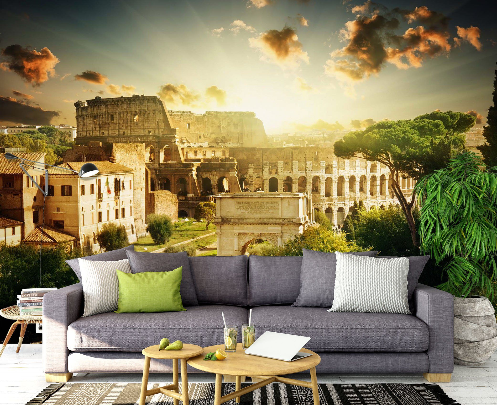 3D Ancient Rome Architecture 1491 Wall Murals Wallpaper AJ Wallpaper 2 