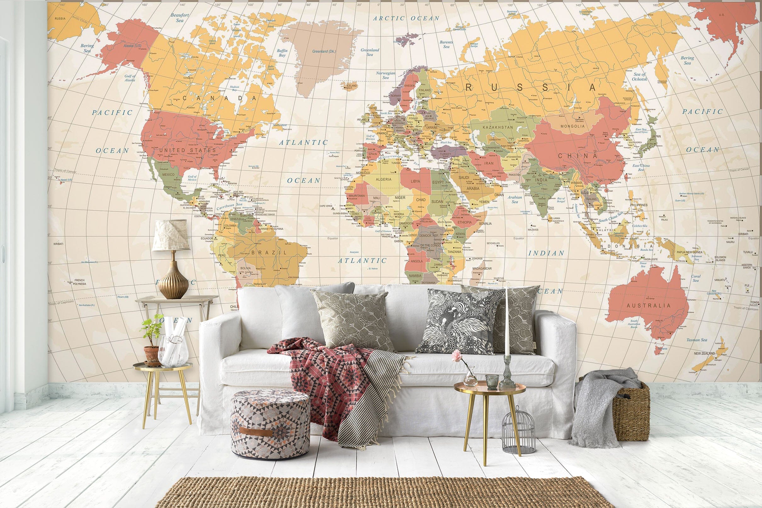 3D Map 1467 Wall Murals Wallpaper AJ Wallpaper 2 