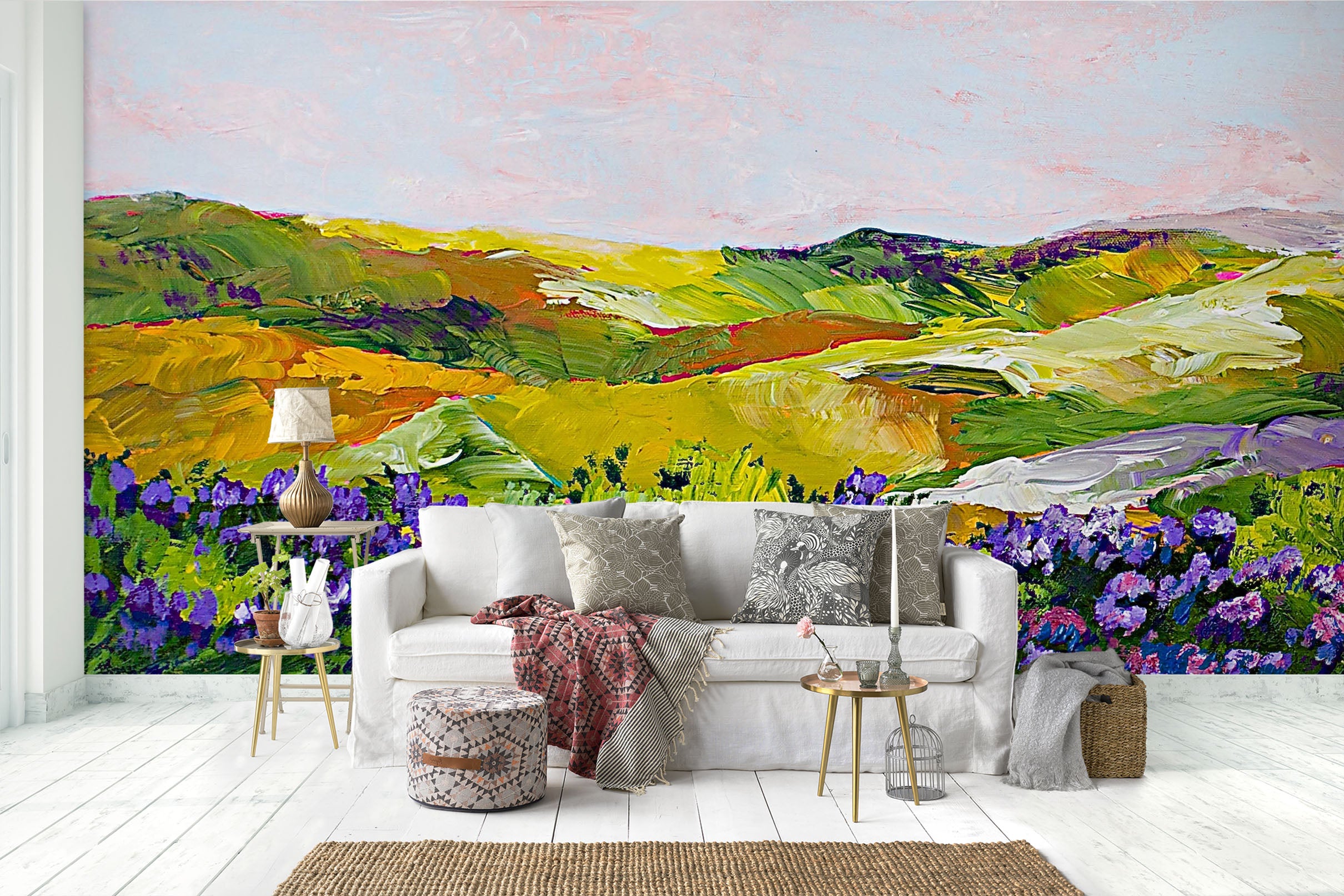 3D Colorful Garden 170 Allan P. Friedlander Wall Mural Wall Murals