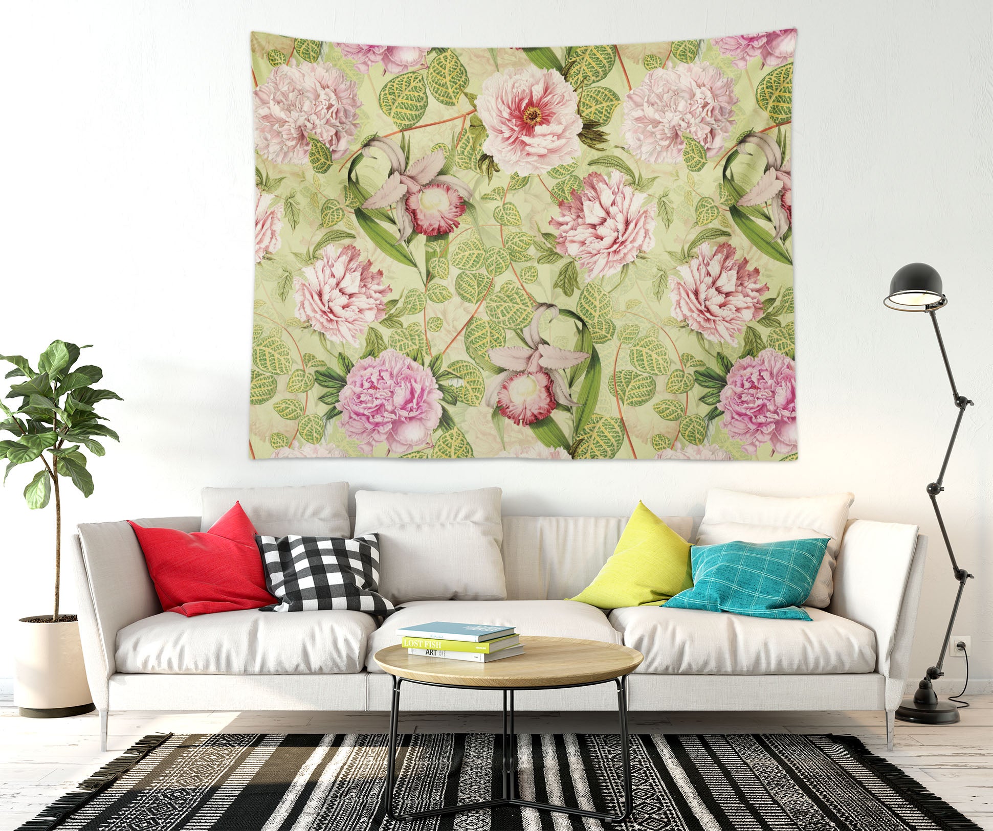 3D Flower Leaves 5365 Uta Naumann Tapestry Hanging Cloth Hang