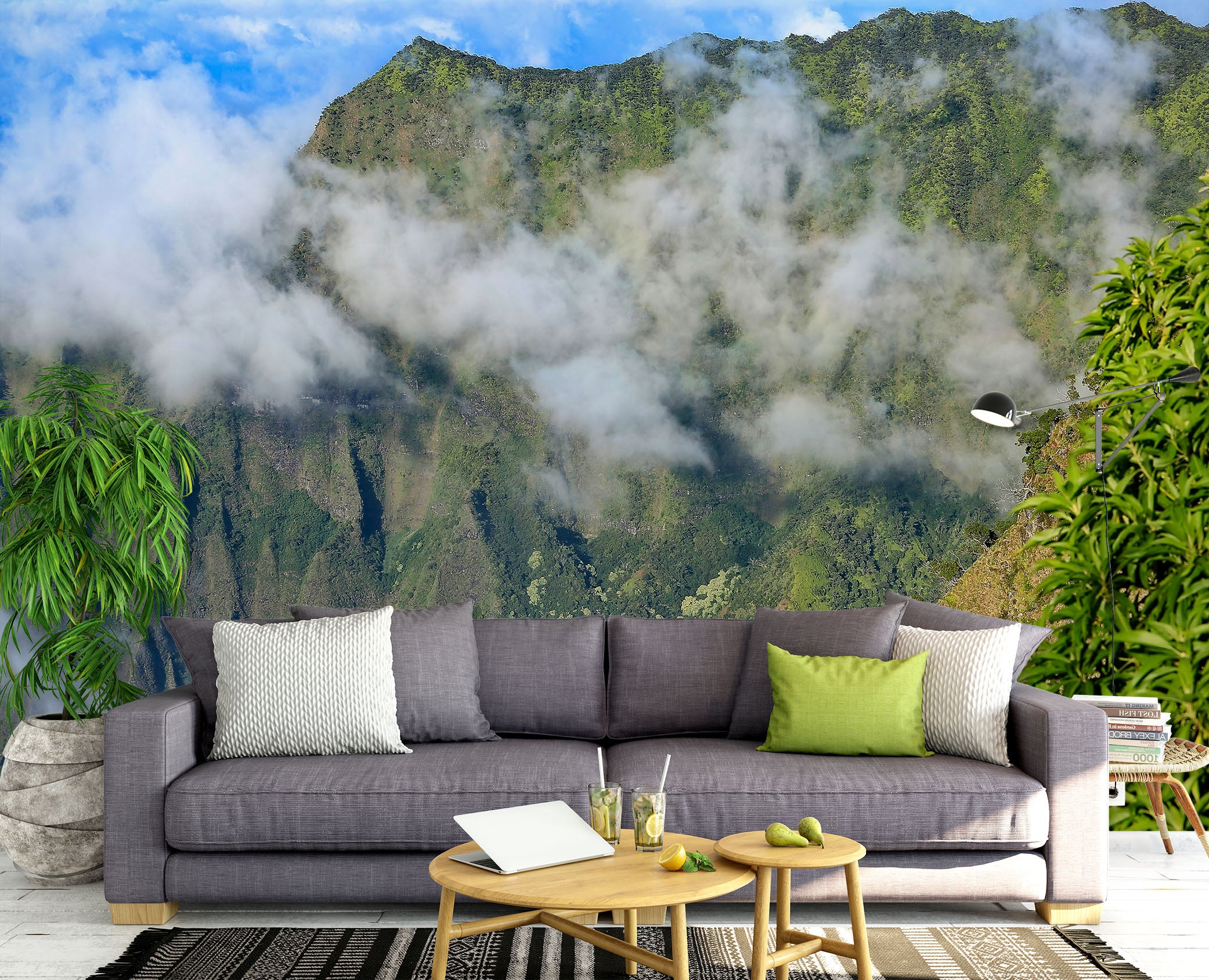 3D Mountain Rock 11185 Kathy Barefield Wall Mural Wall Murals