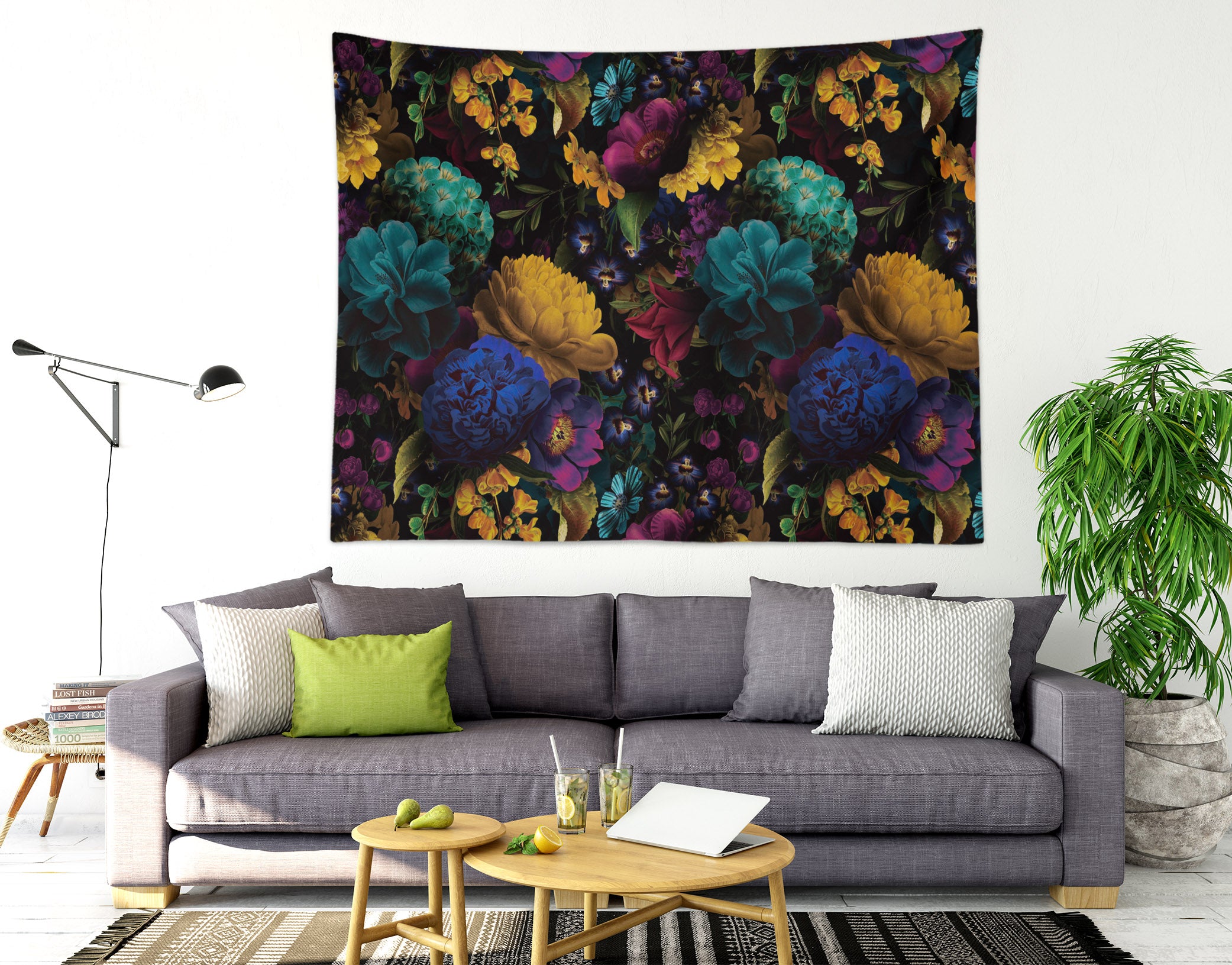 3D Colored Flowers 906 Uta Naumann Tapestry Hanging Cloth Hang