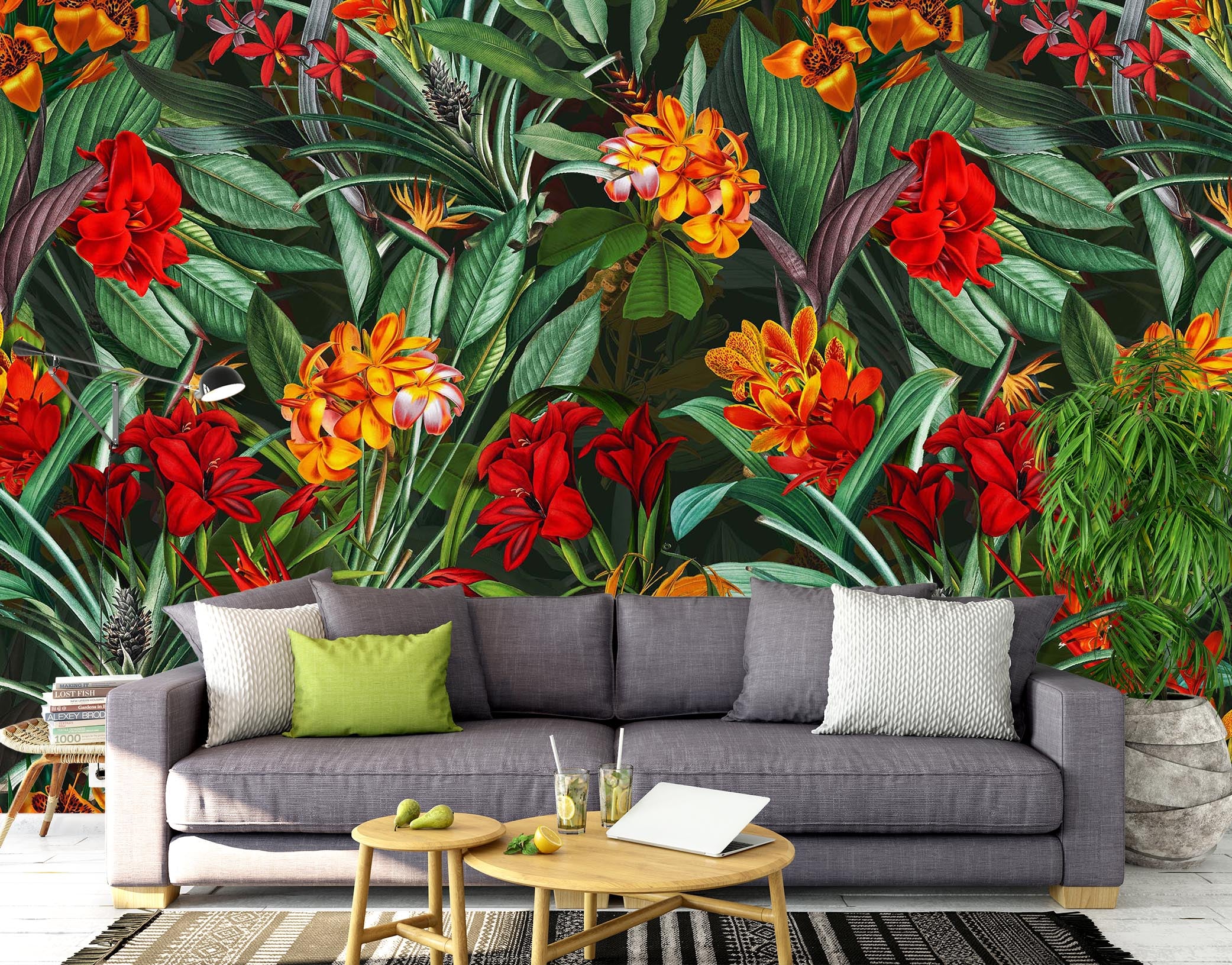 3D Flower Field 115 Uta Naumann Wall Mural Wall Murals