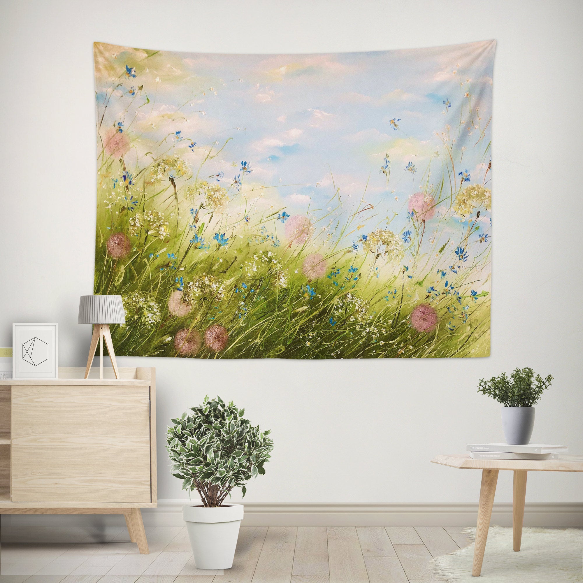 3D Spring Grass 3500 Skromova Marina Tapestry Hanging Cloth Hang