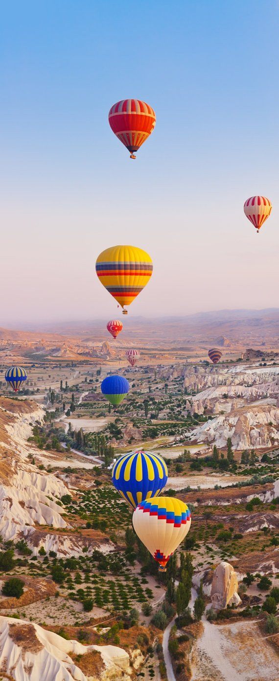 3D hot air balloon high altitude heaven door mural Wallpaper AJ Wallpaper 