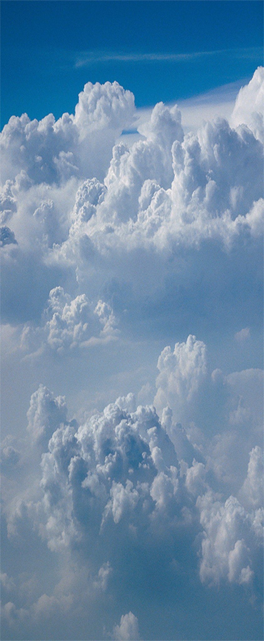 3D Blue Sky Rolling Clouds 62 Door Mural Wallpaper AJ Wallpaper 
