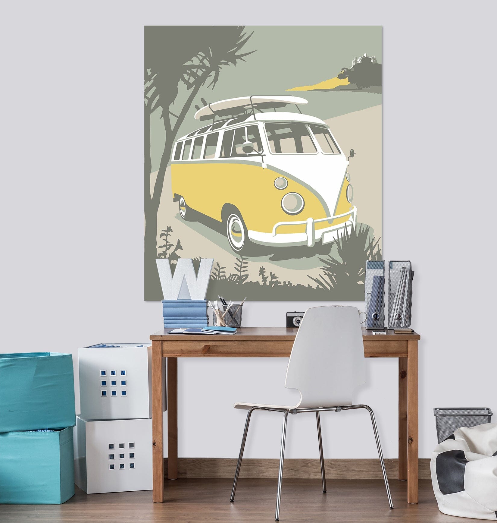 3D Marazion Camper 033 Steve Read Wall Sticker Wallpaper AJ Wallpaper 2 