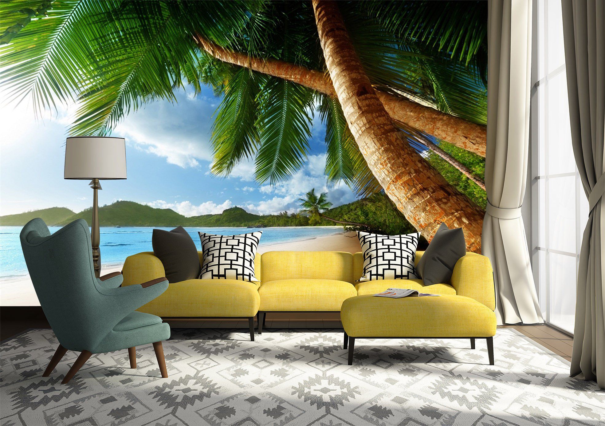 3D Coconut Tree 23 Wallpaper AJ Wallpaper 