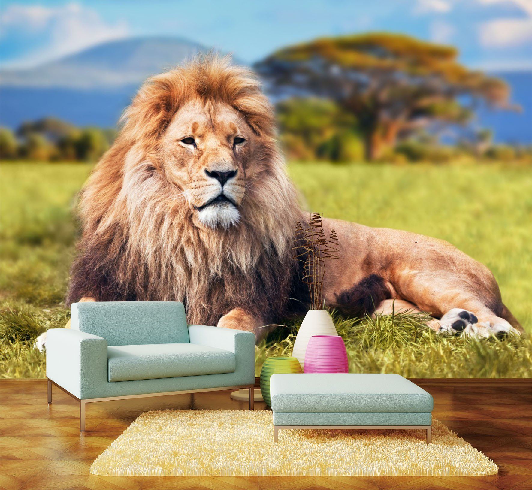 3D Prairie Lion 5 Wallpaper AJ Wallpaper 