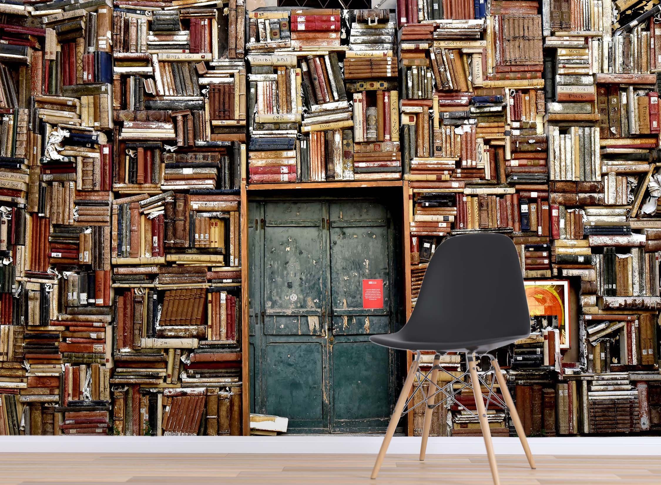 3D Book Door Old Book 038 Wall Murals Wallpaper AJ Wallpaper 2 