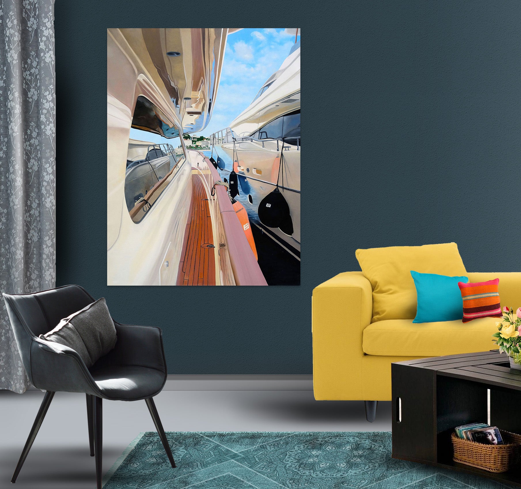 3D Ship Window 110124 Matthew Holden Bates Wall Sticker