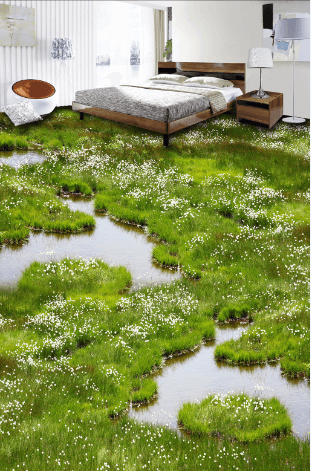 3D Grass 090 Floor Mural Wallpaper AJ Wallpaper 2 