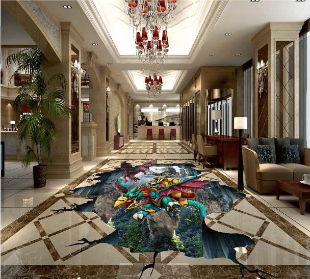 3D Monster 150 Floor Mural Wallpaper AJ Wallpaper 2 