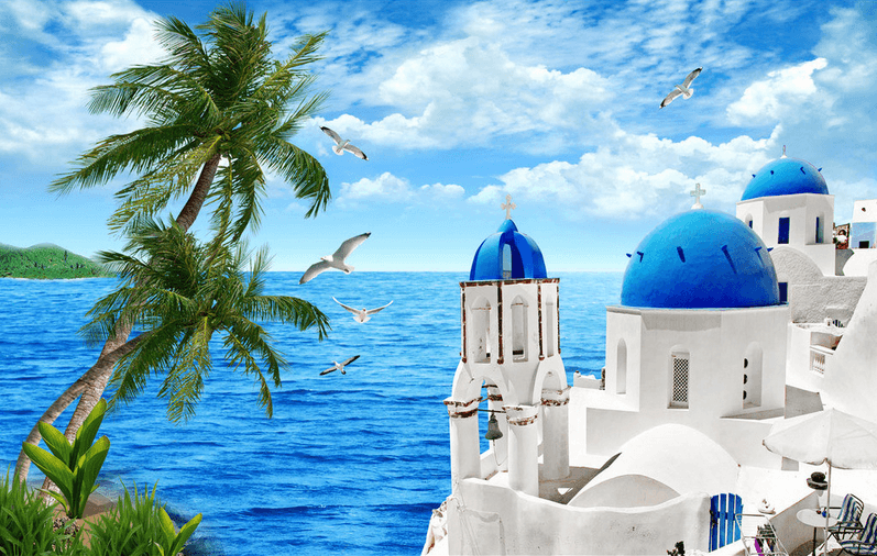 Seaside Church Wallpaper AJ Wallpaper 